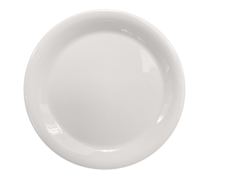 Thunder Group CR109V 9 Inch Diameter Round Plate Break-resistant Ivory Melamine