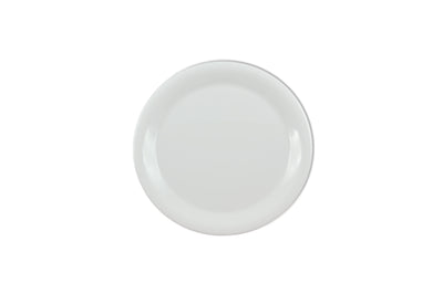 Thunder Group CR109W 9 Inch Diameter Round Plate Narrow Rim Melamine White