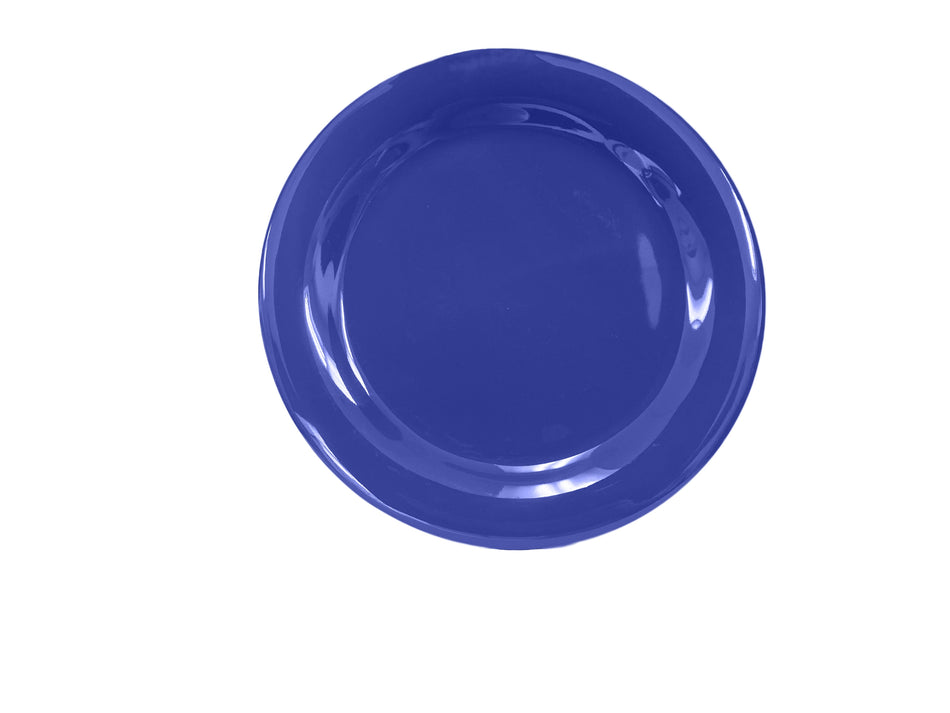 12 Pack 10-1/2" Diameter x 3/4" Height, Narrow Rim Plate, Purple Color, Melamine, BPA Free, Dishwasher Safe, Break-Resistant, Shatter-Resistant, No Microwave, No Oven, NSF