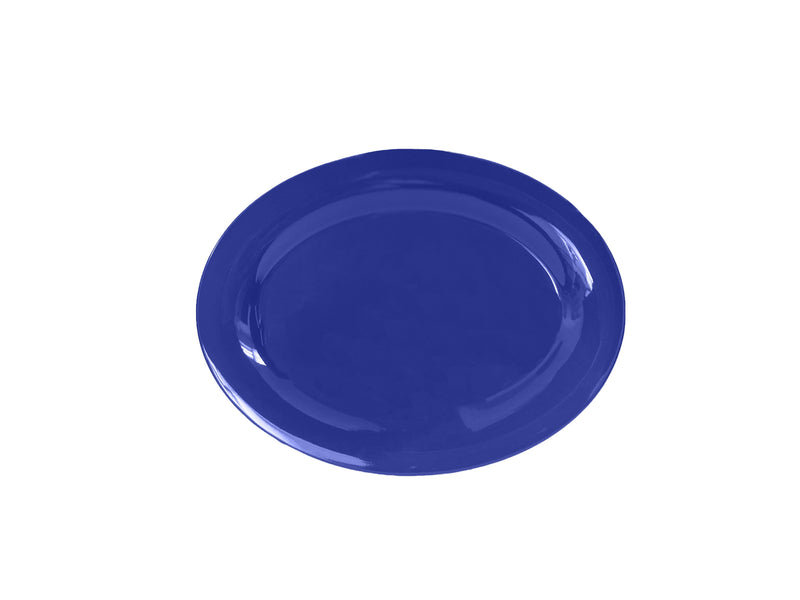 Thunder Group CR209BU 9-1/2 Inch Break-Resistant Oval Platter Purple Melamine