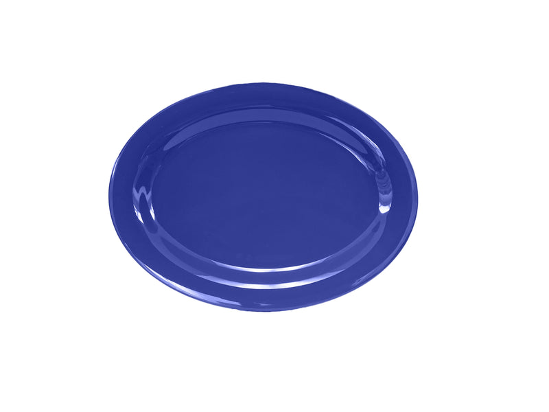 Thunder Group CR212BU 12 Inch Oval Platter Break Resistant Melamine Purple