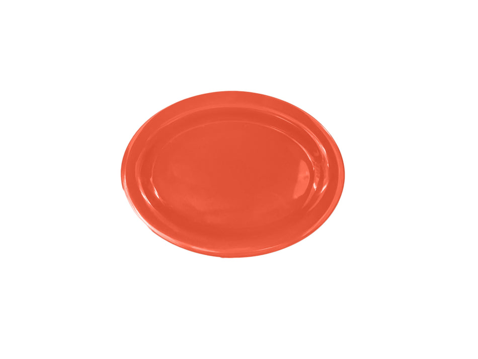 12 Pack 12" x 9" x 3/4", Platter, Orange Color, Melamine, BPA Free, Dishwasher Safe, Break-Resistant, Shatter-Resistant, No Microwave, No Oven, NSF