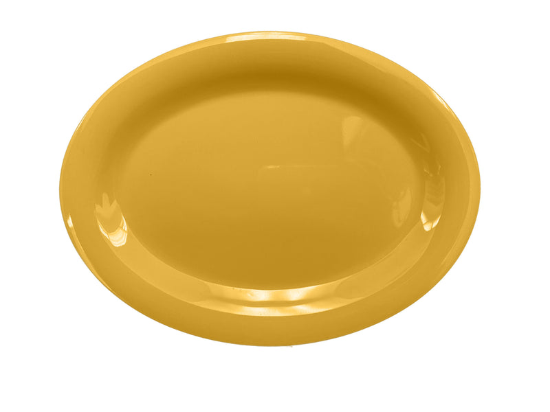 Thunder Group CR212YW 12 Inch Melamine Platter Break Resistant Yellow