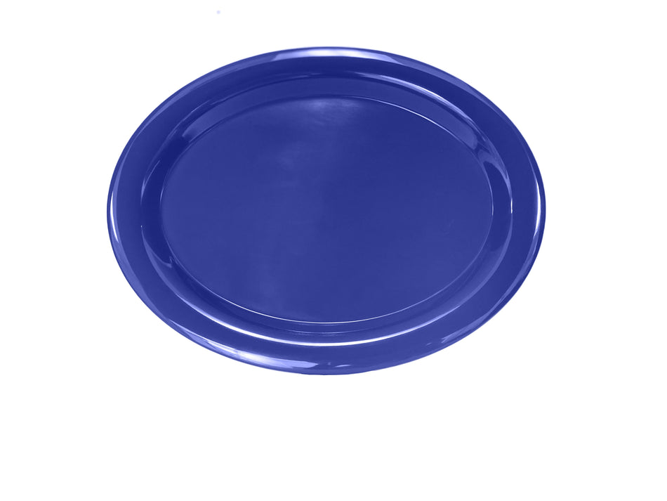12 Pack 13-1/2" x 10-1/2" x 1", Platter, Purple Color, Melamine, BPA Free, Dishwasher Safe, Break-Resistant, Shatter-Resistant, No Microwave, No Oven, NSF