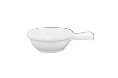 Thunder Group CR305W 10 Oz Soup Bowl with Handle White Melamine Dishwasher Safe