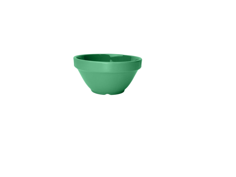 12 Pack 8 oz, 4-1/4" Diameter x 2-1/4" Height, Bouillon Cup, Green Color, Melamine, BPA Free, Dishwasher Safe, Break-Resistant, Shatter-Resistant, No Microwave, No Oven, NSF
