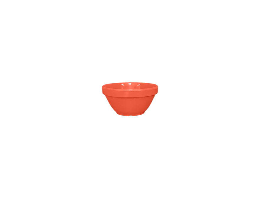 12 Pack 8 oz, 4-1/4" Diameter x 2-1/4" Height, Bouillon Cup, Orange Color, Melamine, BPA Free, Dishwasher Safe, Break-Resistant, Shatter-Resistant, No Microwave, No Oven, NSF