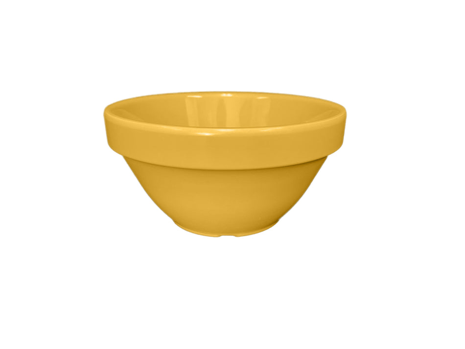 12 Pack 8 oz, 4-1/4" Diameter x 2-1/4" Height, Bouillon Cup, Yellow Color, Melamine, BPA Free, Dishwasher Safe, Break-Resistant, Shatter-Resistant, No Microwave, No Oven, NSF