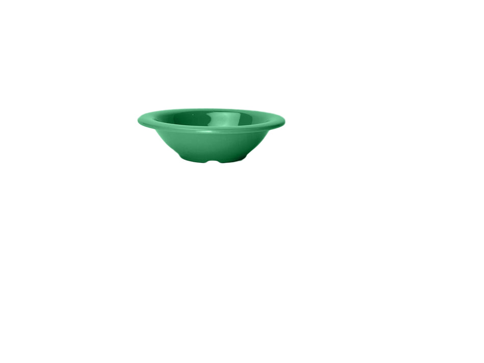 12 Pack 4 oz, 4-3/4" Diameter x 1-3/8" Height, Salad Bowl, Green Color, Melamine, BPA Free, Dishwasher Safe, Break-Resistant, Shatter-Resistant, No Microwave, No Oven, NSF