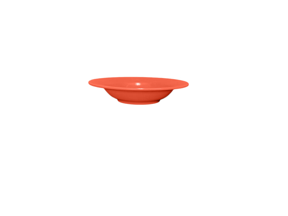 12 Pack 8 oz, 7-3/4" Diameter x 1-1/2" Height, Wide Rim Salad Bowl, Orange Color, Melamine, BPA Free, Dishwasher Safe, Break-Resistant, Shatter-Resistant, No Microwave, No Oven, NSF