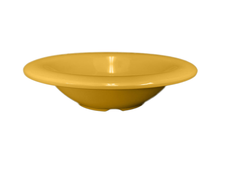 12 Pack 8 oz, 6" Diameter x 1-1/2" Height, Salad Bowl, Yellow Color, Melamine, BPA Free, Dishwasher Safe, Break-Resistant, Shatter-Resistant, No Microwave, No Oven, NSF