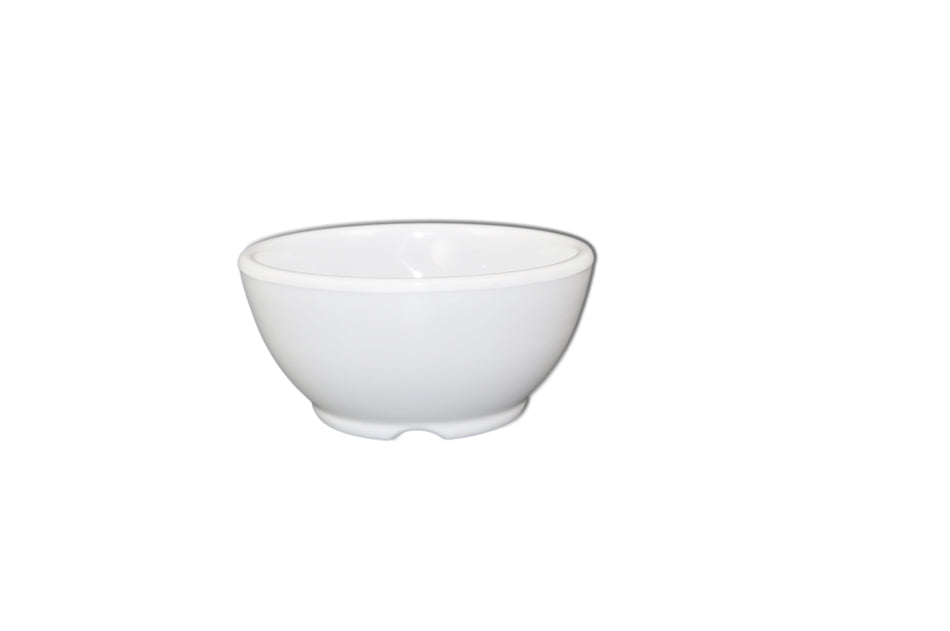 12 Pack 10 oz, 4-5/8" Diameter x 2-1/4" Height, Soup Bowl, White Color, Melamine, BPA Free, Dishwasher Safe, Break-Resistant, Shatter-Resistant, No Microwave, No Oven, NSF