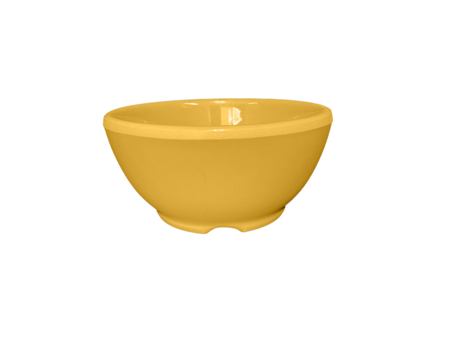 12 Pack 10 oz, 4-5/8" Diameter x 2-1/4" Height, Soup Bowl, Yellow Color, Melamine, BPA Free, Dishwasher Safe, Break-Resistant, Shatter-Resistant, No Microwave, No Oven, NSF