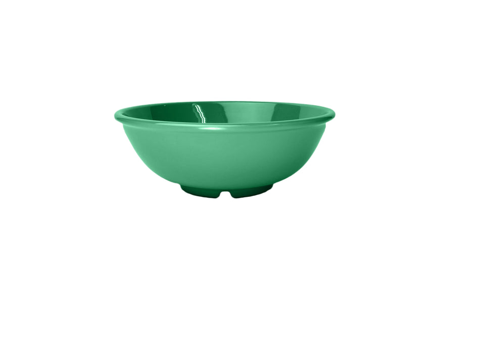 12 Pack 32 oz, 7-1/2" Diameter x 2-5/8" Height, Salad Bowl, Green Color, Melamine, BPA Free, Dishwasher Safe, Break-Resistant, Shatter-Resistant, No Microwave, No Oven, NSF
