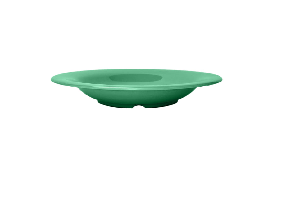 12 Pack 13 oz, 9-1/4" Diameter x 1-3/8" Height, Salad Bowl, Green Color, Melamine, BPA Free, Dishwasher Safe, Break-Resistant, Shatter-Resistant, No Microwave, No Oven, NSF