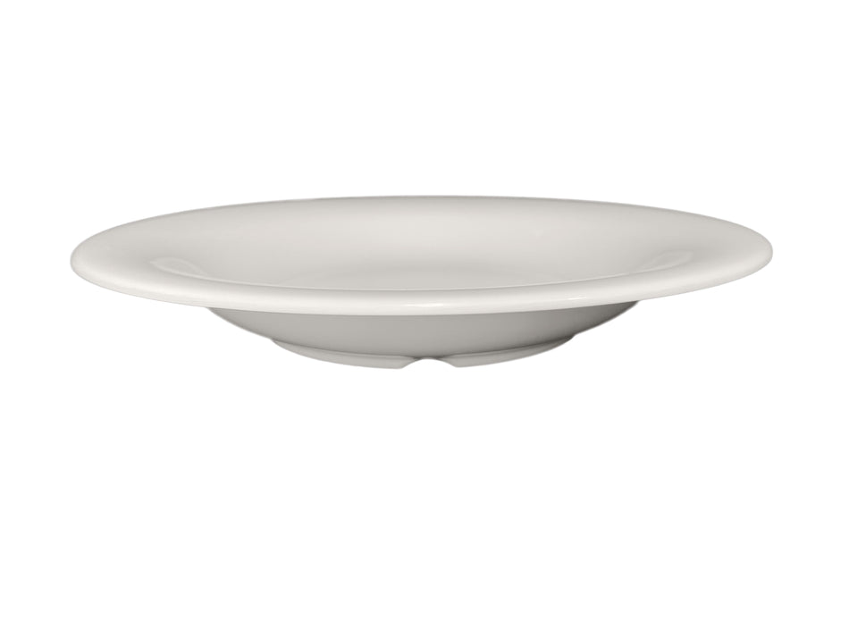 12 Pack 13 oz, 9-1/4" Diameter x 1-3/8" Height, Salad Bowl, Ivory Color, Melamine, BPA Free, Dishwasher Safe, Break-Resistant, Shatter-Resistant, No Microwave, No Oven, NSF