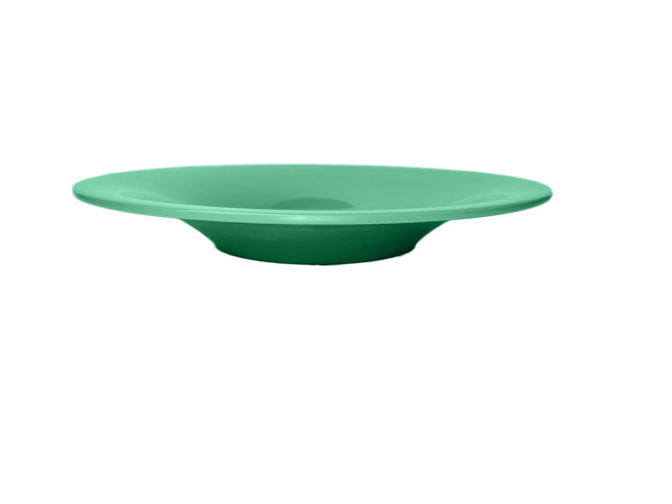 12 Pack 12 oz, 10-1/4" Diameter x 1-1/2" Height, Pasta Bowl, Green Color, Melamine, BPA Free, Dishwasher Safe, Break-Resistant, Shatter-Resistant, No Microwave, No Oven, NSF