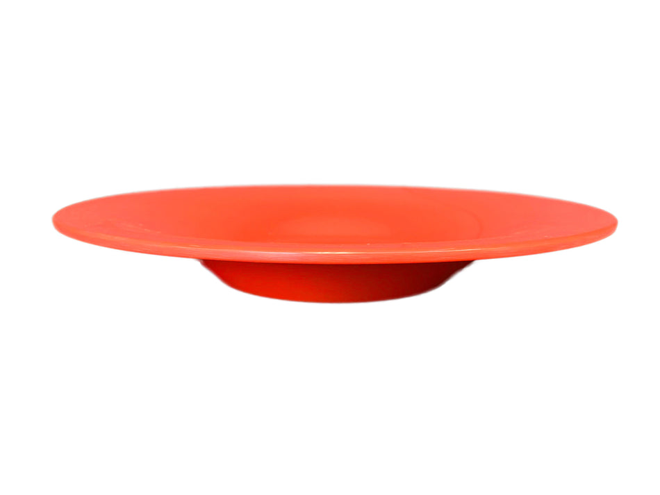 12 Pack 12 oz, 10-1/4" Diameter x 1-1/2" Height, Pasta Bowl, Pure Red Color, Melamine, BPA Free, Dishwasher Safe, Break-Resistant, Shatter-Resistant, No Microwave, No Oven, NSF