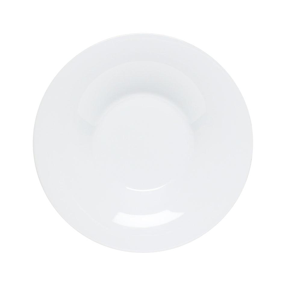 12 Pack 12 oz, 10-1/4" Diameter x 1-1/2" Height, Pasta Bowl, White Color, Melamine, BPA Free, Dishwasher Safe, Break-Resistant, Shatter-Resistant, No Microwave, No Oven, NSF