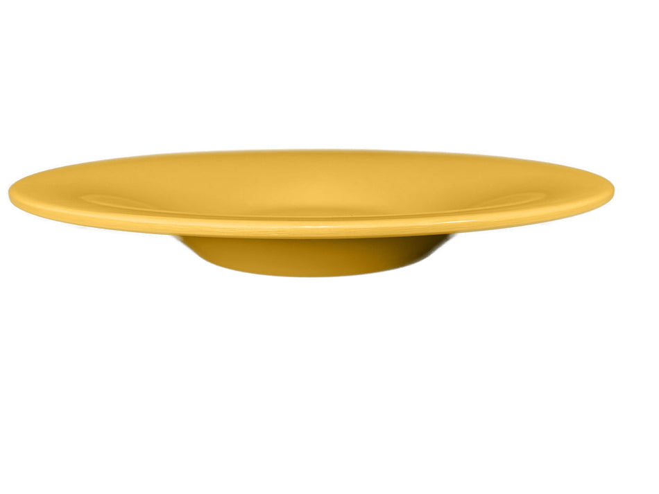 12 Pack 12 oz, 10-1/4" Diameter x 1-1/2" Height, Pasta Bowl, Yellow Color, Melamine, BPA Free, Dishwasher Safe, Break-Resistant, Shatter-Resistant, No Microwave, No Oven, NSF