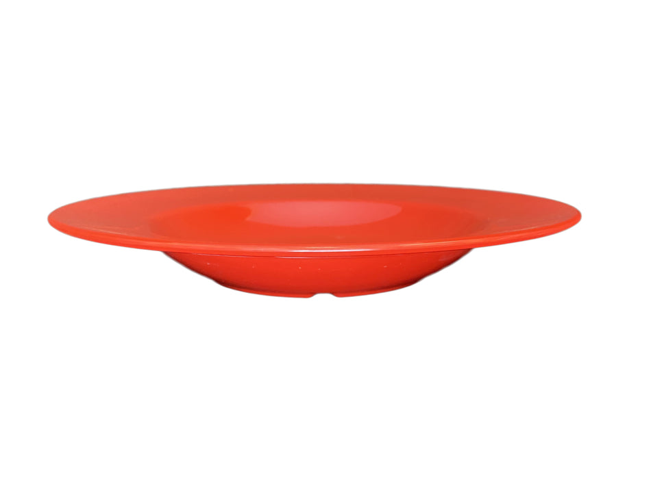 12 Pack 16 oz, 11-1/4" Diameter x 1-5/8" Height, Pasta Bowl, Pure Red Color, Melamine, BPA Free, Dishwasher Safe, Break-Resistant, Shatter-Resistant, No Microwave, No Oven, NSF