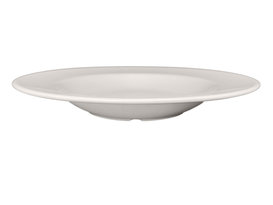 12 Pack 16 oz, 11-1/4" Diameter x 1-5/8" Height, Pasta Bowl, Ivory Color, Melamine, BPA Free, Dishwasher Safe, Break-Resistant, Shatter-Resistant, No Microwave, No Oven, NSF
