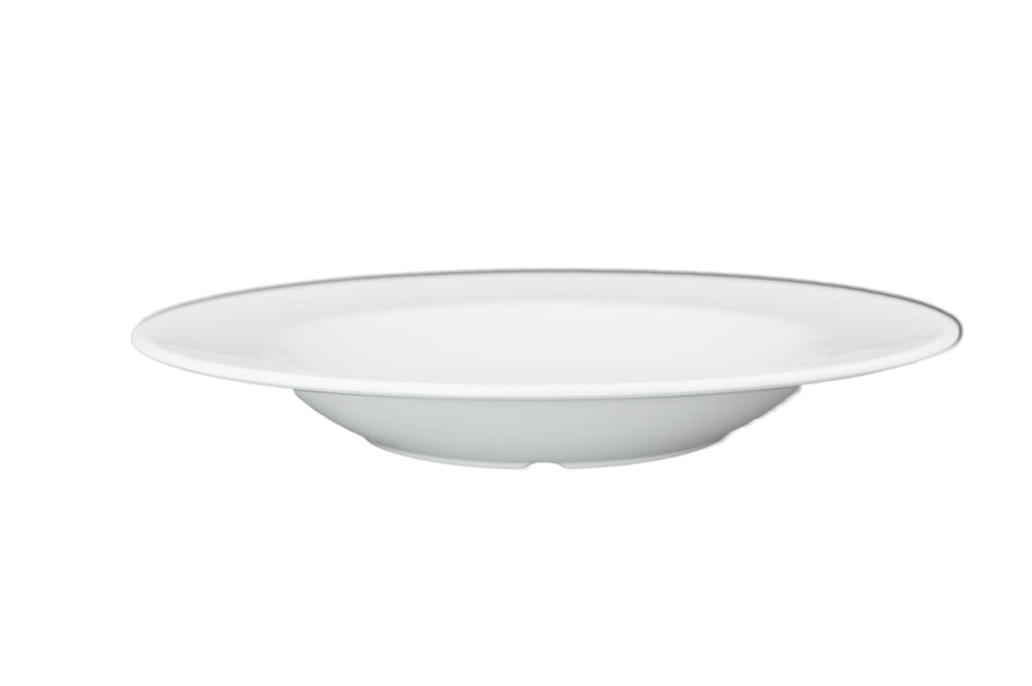 12 Pack 16 oz, 11-1/4" Diameter x 1-5/8" Height, Pasta Bowl, White Color, Melamine, BPA Free, Dishwasher Safe, Break-Resistant, Shatter-Resistant, No Microwave, No Oven, NSF
