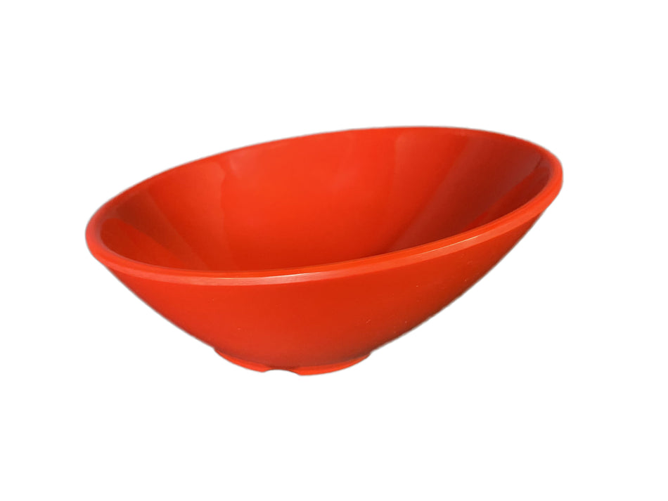 12 Pack 12 oz, 6-1/2" Diameter x 1-7/8" Height (Low Side) & 3-1/4" Height (High Side), Cascade Bowl, Pure Red Color, Melamine, BPA Free, Dishwasher Safe, Break-Resistant, Shatter-Resistant, No Microwave, No Oven, NSF
