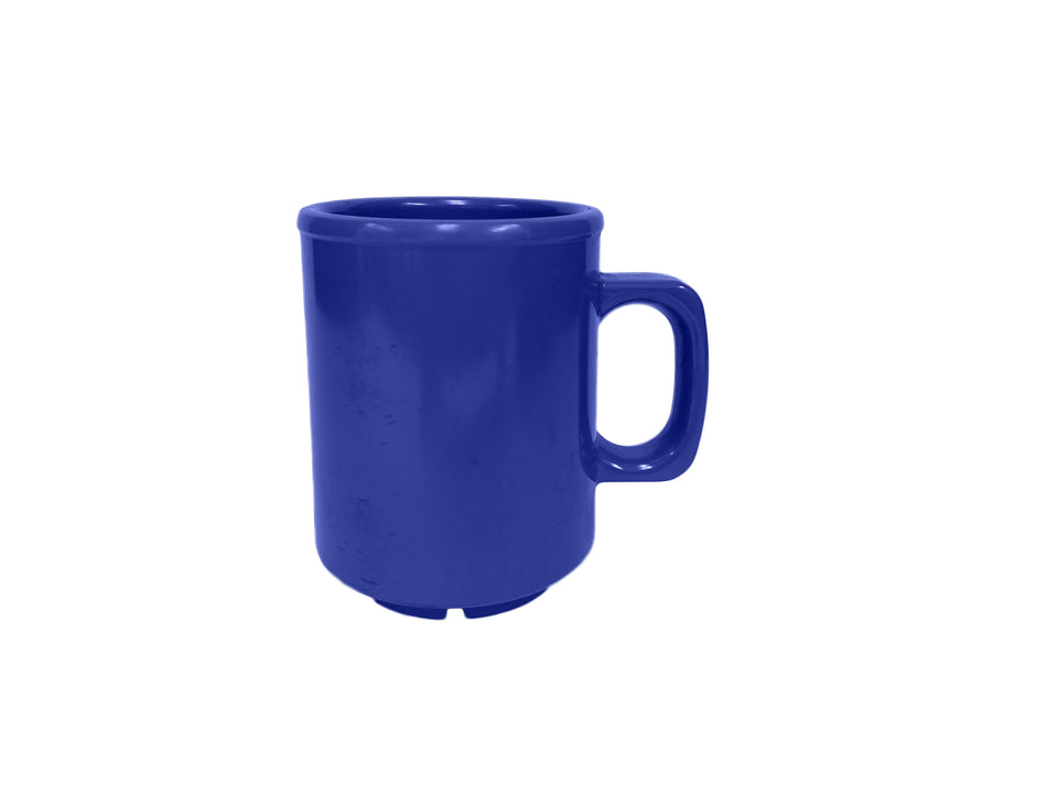 12 Pack 8 oz Mug, 2-7/8" Diameter x 3-7/8" Height, Purple Color, Melamine, BPA Free, Dishwasher Safe, Break-Resistant, Shatter-Resistant, No Microwave, No Oven, NSF