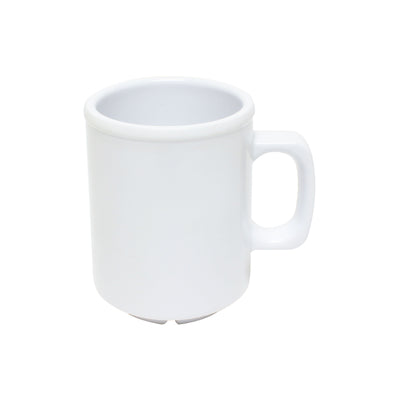 Thunder Group CR9010W 8 Oz Mug Break-resistant Melamine White BPA Free