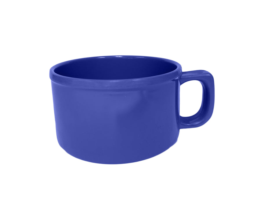 12 Pack 10 oz, 4" Diameter x 2-3/8" Height, Soup Mug, Purple Color, Melamine, BPA Free, Dishwasher Safe, Break-Resistant, Shatter-Resistant, No Microwave, No Oven, NSF