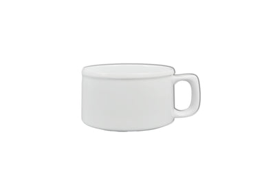 Thunder Group CR9016W 10 Oz Soup Mug with c-handle Break-resistant White Melamine
