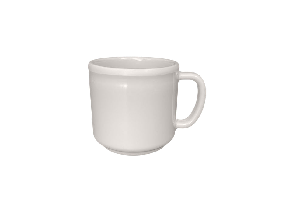 12 Pack 10 oz Mug, 3-3/8" Diameter x 3-1/8" Height, Ivory Color, Melamine, BPA Free, Dishwasher Safe, Break-Resistant, Shatter-Resistant, No Microwave, No Oven, NSF