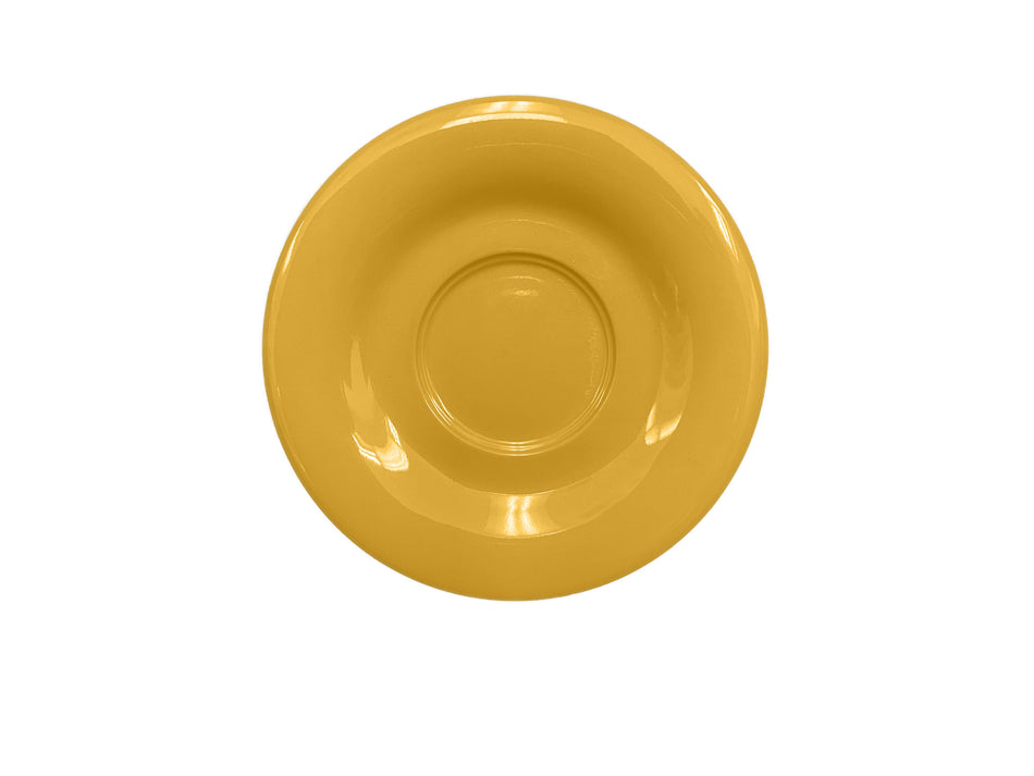 12 Pack 5-1/2" Diameter x 3/4" Height, Saucer For CR313/CR5044, Yellow Color, Melamine, BPA Free, Dishwasher Safe, Break-Resistant, Shatter-Resistant, No Microwave, No Oven, NSF