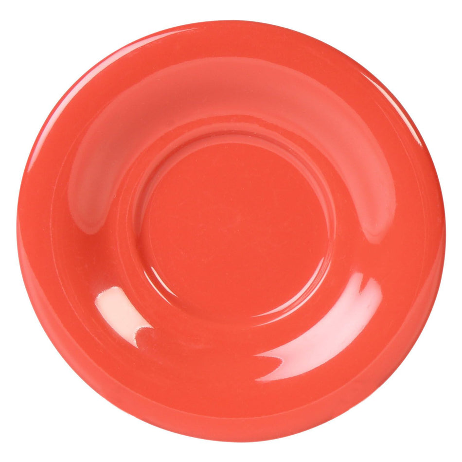 12 Pack 5-1/2" Diameter x 5/8" Height, Saucer For CR303/CR9018, Orange Color, Melamine, BPA Free, Dishwasher Safe, Break-Resistant, Shatter-Resistant, No Microwave, No Oven, NSF