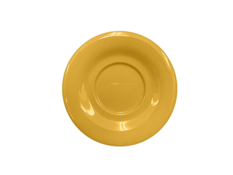 12 Pack 5-1/2" Diameter x 5/8" Height, Saucer For CR303/CR9018, Yellow Color, Melamine, BPA Free, Dishwasher Safe, Break-Resistant, Shatter-Resistant, No Microwave, No Oven, NSF