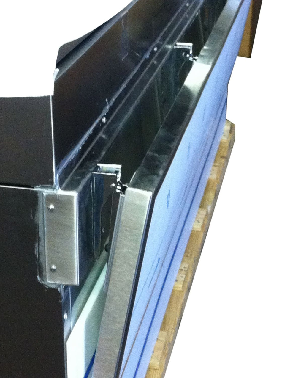 Crazy Stainless - 17X89 - 17" x 89" Stainless Steel Fold Down Shelf