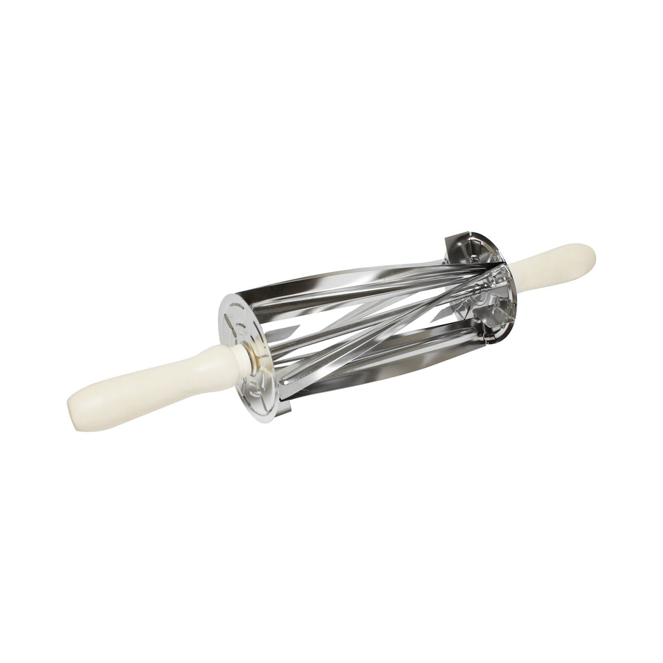 8-1/4" x 3-3/4" x 3-3/4" Croissant Dough Cutter, Stainless Steel with Plastic Handle, Dishwasher Safe
