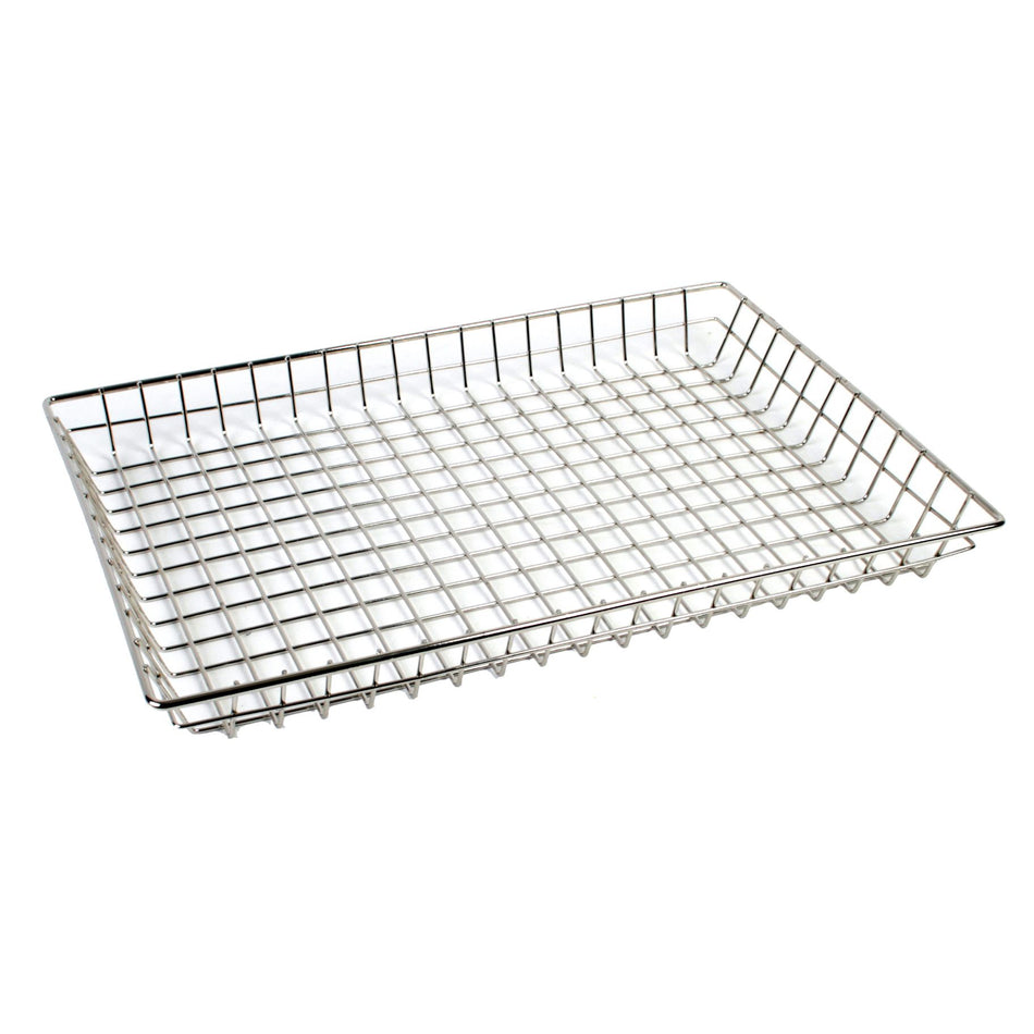 12" x 18" x 2", Wire Donut Basket, Nickel Plated