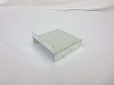 Crown Products 56145, 4 in x 5 in x 4 in End Cap 28 Gauge, Silver