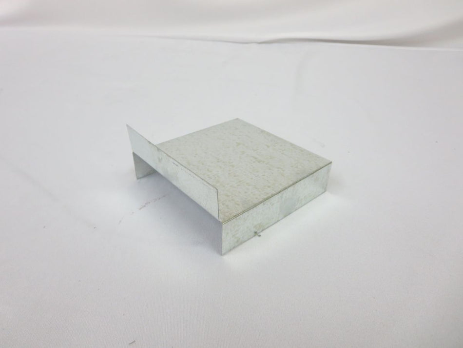 Crown Products 56145, 4 in x 5 in x 4 in End Cap 28 Gauge, Silver