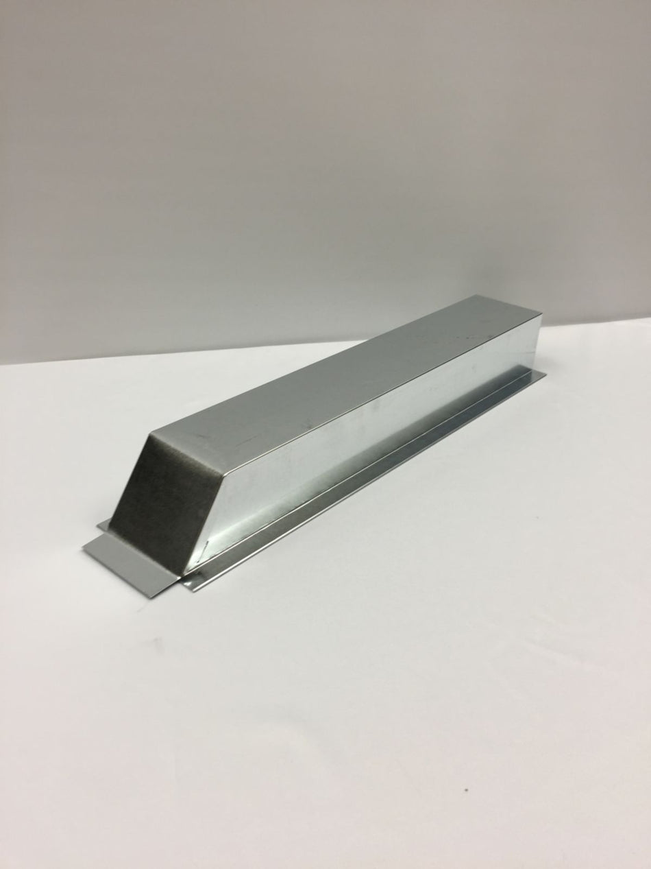 Crown Products 565828, 3 in x 3-1/2 x 3 in Line Cover with Cap 28 Gauge 8 ft Length, Silver