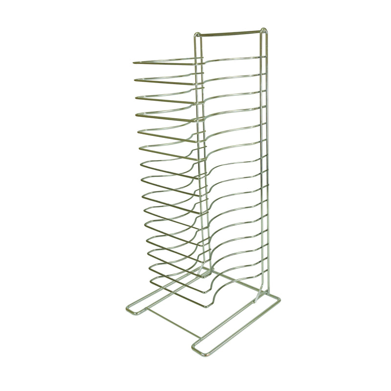 Thunder Group CRPT1015 12 Inch 15-tier Pizza Pan Rack Welded Chrome