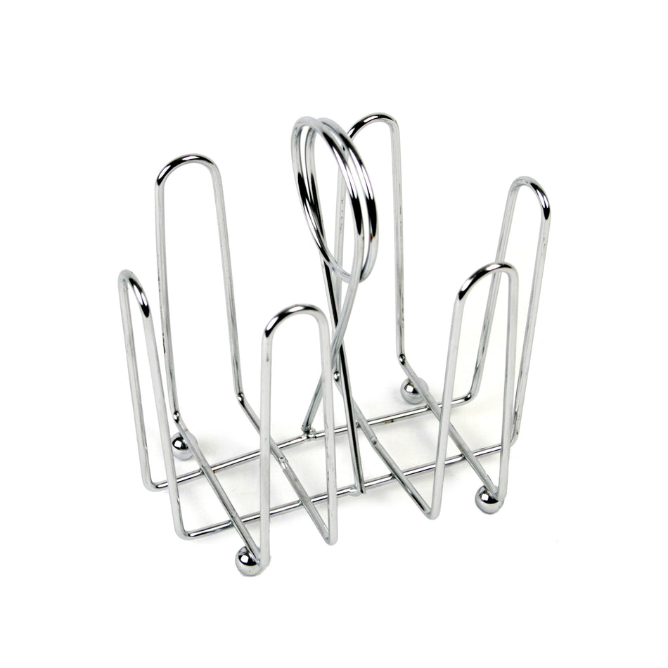 4-1/2" x 3-1/2" x 5-1/2", Sugar Packet Holder, Chrome Plated