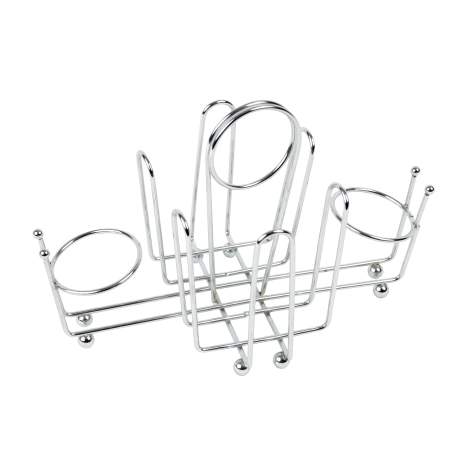 9" x 5" x 5-3/4", Sugar Pocket Holder, Chrome Plated Wire