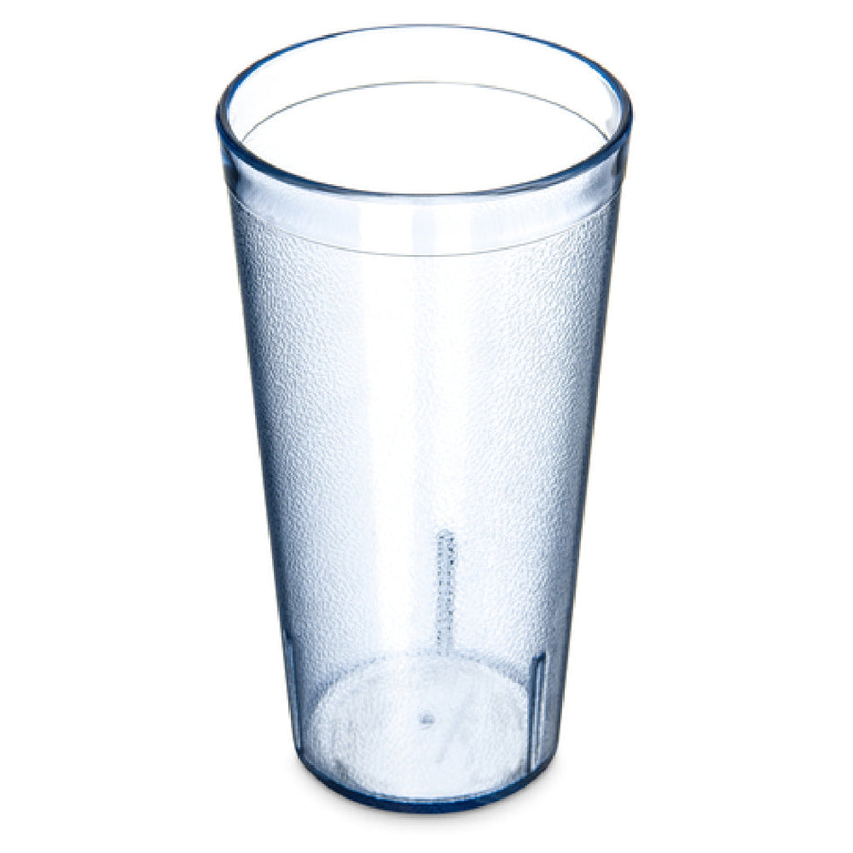Carlisle 5220-854 20 Oz Stackable Tumbler Plastic Blue Textured SAN