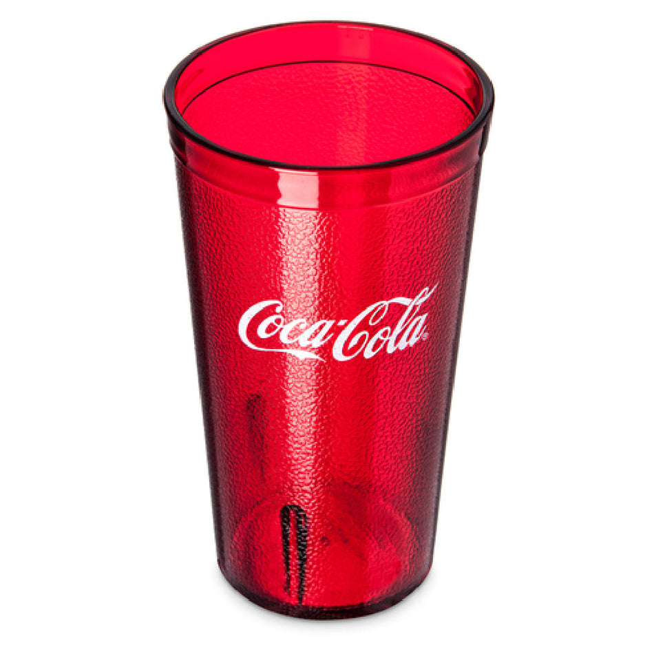 72 Pack Carlisle 52163550D 16 Oz Tumbler Textured Red SAN Plastic Dishwasher Safe