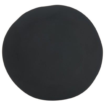 Carlisle 5310438 9 Inch Ridge Plate Rimless Stain Resistant Matte Black Melamine