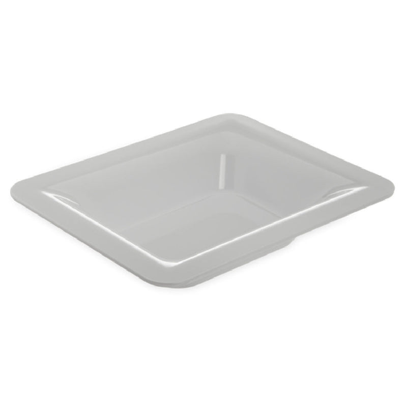 Carlisle 4443202 12 Inch White Melamine Food Pan 3.7 Quart Stain Resistant