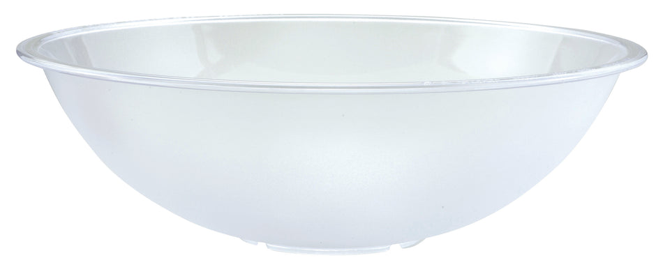 Winco PBB-18 18-3/4 Inch Round Pebbled Bowl Clear Polycarbonate NSF